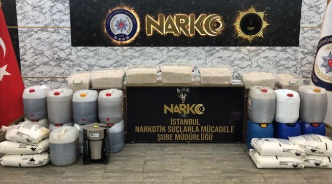 İstanbul'da 500,75 kg metamfetamin yakalandı