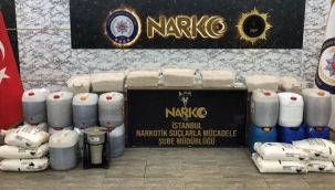 İstanbul'da 500,75 kg metamfetamin yakalandı