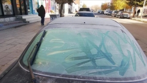 Kars'ta termometreler eksi 7 dereceyi gösterdi