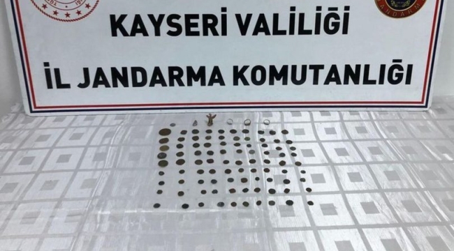 Kayseri'de 115 parça tarihi eser ele geçirildi