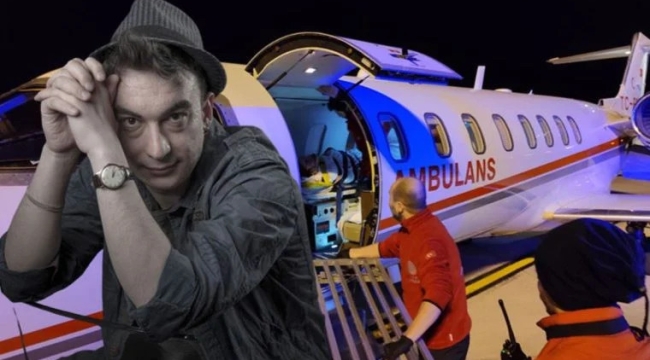 Trafik kazasında yaralanan Sergen Deveci ambulans uçakla İstanbul'a sevk edildi
