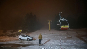 Uludağ'a yılın ilk karı düştü