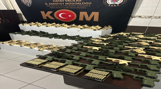 Hatay'da 202 adet ruhsatsız tabanca ele geçirildi