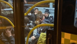 Kocaeli'nde bir tırda çok sayıda kaçak yakalandı