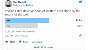 Musk'tan "İstifa etmeli miyim?" anketi: Sonuç evet