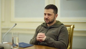 Zelenski: "Kiev ve çevresinde 13 İHA düşürdük"