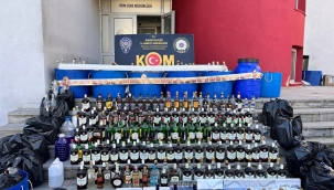 Adana'da 5 bin litre sahte içki ele geçirildi