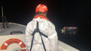 Aydın açıklarında 45 kaçak kurtarıldı