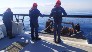 Aydın açıklarında 59 kaçak kurtarıldı