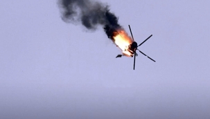 Cezayir'de askeri helikopter düştü