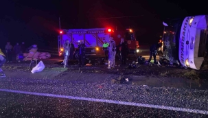 Diyarbakır'da otobüs devrildi: 5 ölü, 23 yaralı