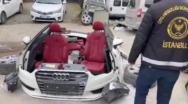İstanbul'da sattığı aracı çalıp parçalara ayırttı
