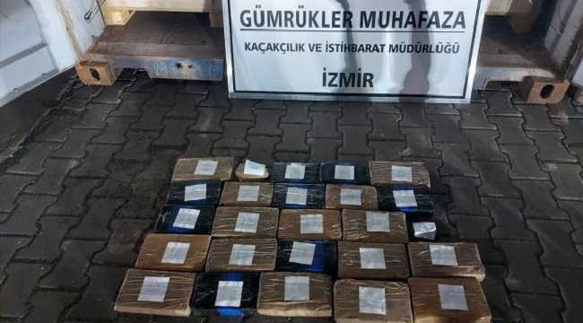 İzmir'de, kargo gemisinde 25,8 kg kokain bulundu