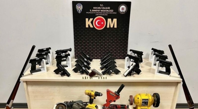 Kocaeli'de silah kaçakçılığı operasyonu: 4 gözaltı