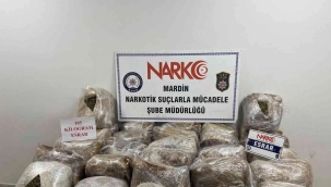 Mardin'de 105 kg esrar ele geçirildi: 5 tutuklama