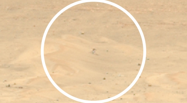 Perseverance, Mars helikopterini görüntüledi