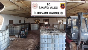 Sakarya'da 14 ton kaçak akaryakıt ele geçirildi
