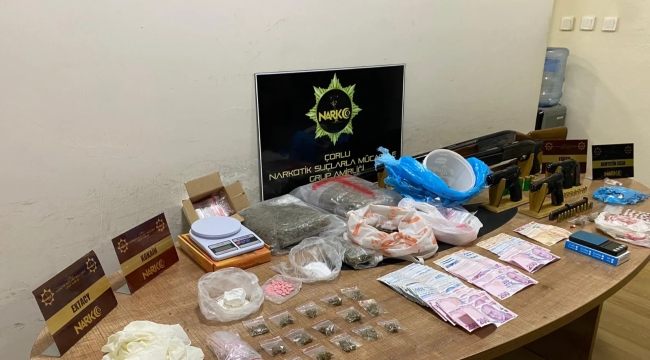 Tekirdağ'da uyuşturucu operasyonu: 5 gözaltı
