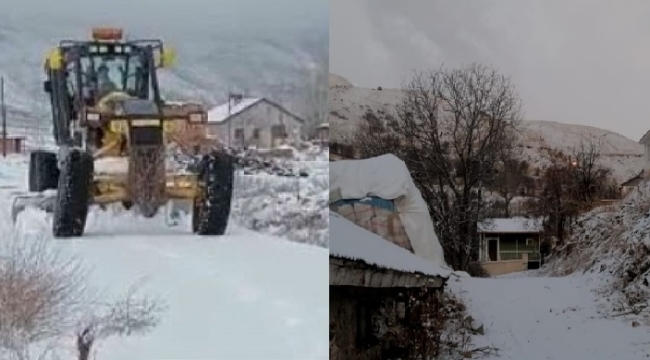 Tunceli'de kar yağışı: 15 köy yolu ulaşıma kapandı
