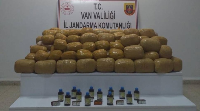 Van'da 216 kilogram uyuşturucu ele geçirildi