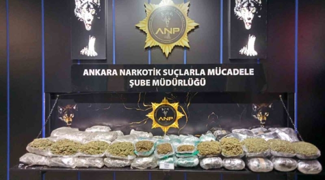 Ankara'da 59 kg esrar ele geçirildi: 2 gözaltı