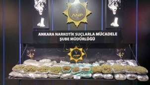 Ankara'da 59 kg esrar ele geçirildi: 2 gözaltı