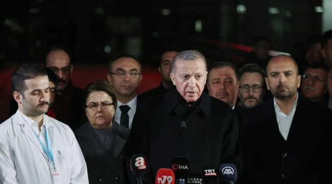 Erdoğan: "Depremde can kaybı 16.546'ya yükseldi"