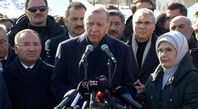 Erdoğan: "Depremde can kaybı 21.043'e yükseldi" 