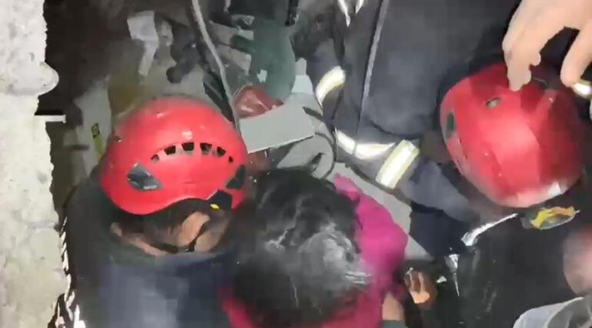 K. Maraş'ta 4 yaşındaki kız çocuğu kurtarıldı