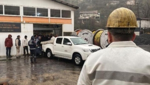 Madenciler arama kurtarma çalışmalarında 