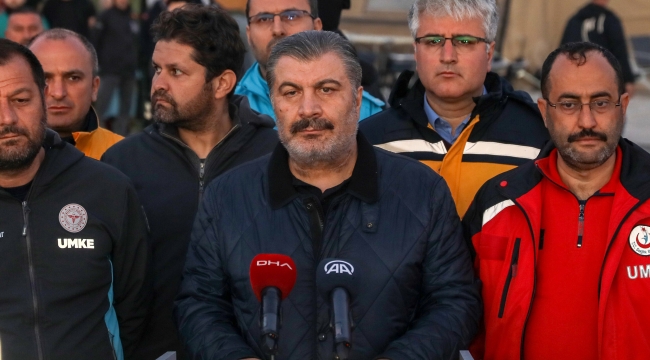 Bakan Koca: "Hatay'da şebeke suyu içilmemeli"