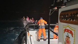 Çanakkale açıklarında 40 kaçak kurtarıldı