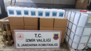 İzmir'de 52 bin litre etil alkol ele geçirildi