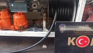 Konya'da kaçak akaryakıt operasyonu: 2 gözaltı