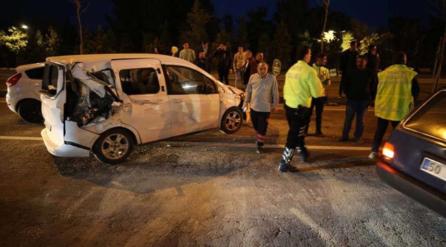 Nevşehir'de bir kamyon 6 araca çarptı: 7 yaralı