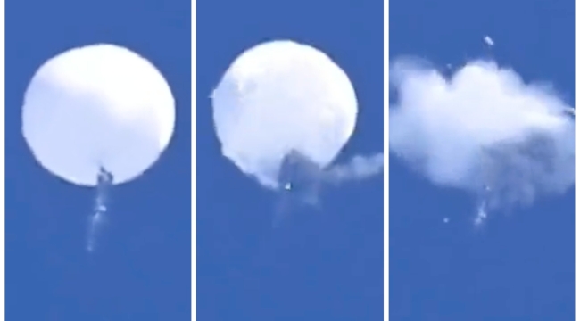 Çin balonu, vurulmadan önce günlerce veri aktardı