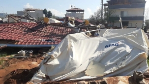 Kahramanmaraş'ı hortum vurdu: Can kaybı 1