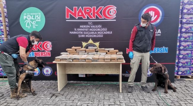 Mersin Limanı'nda 97,5 kg kokain ele geçirildi