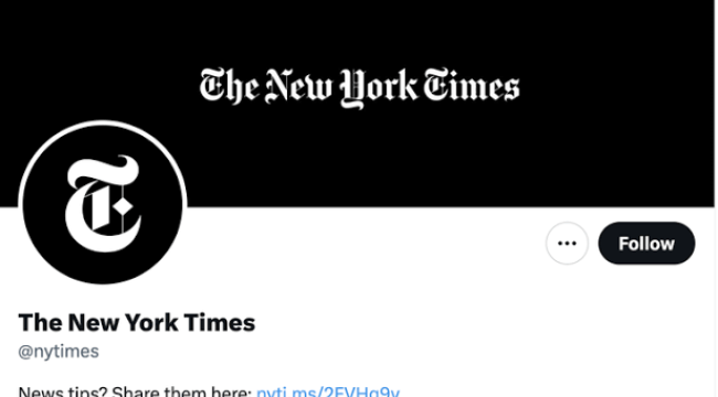 NYT'nin Twitter hesabından mavi tık kaldırıldı