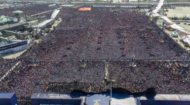 Erdoğan'dan mitinge 1,7 milyon kişi katıldı iddiası