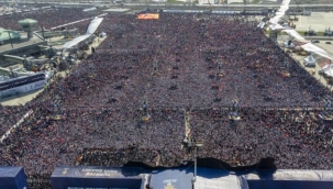 Erdoğan'dan mitinge 1,7 milyon kişi katıldı iddiası