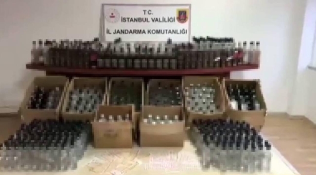 İstanbul'da 3,6 ton sahte içki ele geçirildi