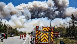 Kanada'nın Yeni İskoçya eyaletinde orman yangını