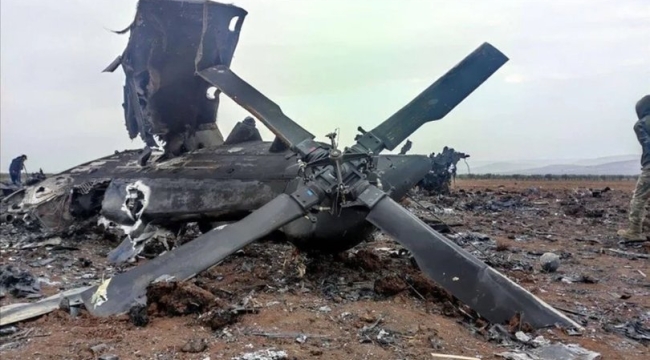 Kırım'da Rus askeri helikopteri düştü: 2 can kaybı