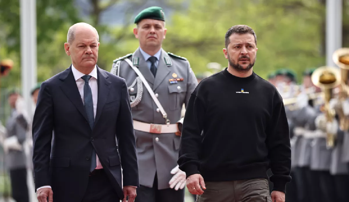 Ukrayna Devlet Başkanı Zelenski Almanya'ya gitti