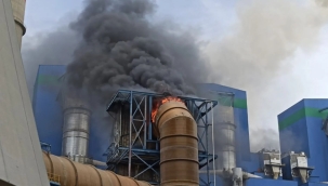 Afşin-Elbistan B Termik Santrali'nde yangın çıktı