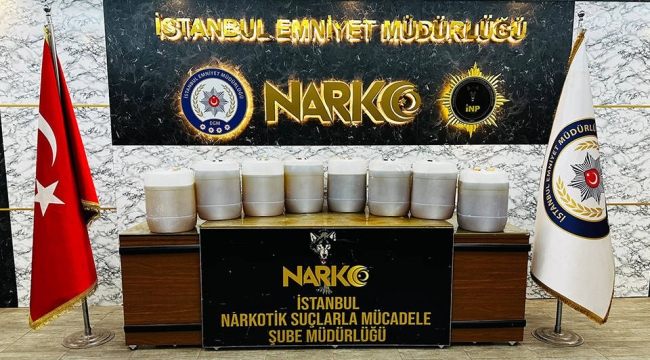 İstanbul'da 530 kilo metamfetamin ele geçirildi