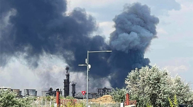 Romanya'nın en büyük petrol rafinerisinde yangın
