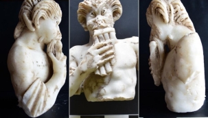 Saraçhane'deki kazıda Pan heykeli bulundu