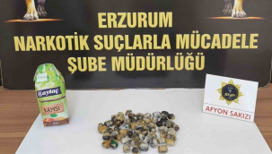 Erzurum'da bir yabancının midesinde "afyon" çıktı